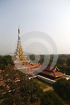 Golden Tower in Mandalay Palace