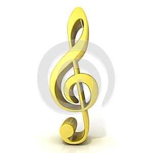 Golden treble clef