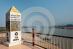 Golden Triangle. a famous Tourist spot in Chiang Saen, Chiang Rai, Thailand.