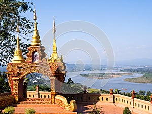 Golden triangle viewpoint from Thailand