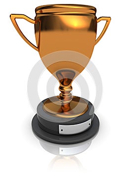 Golden trophy