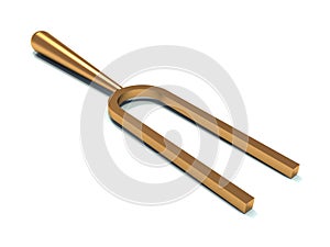 Golden tuning fork