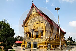 The Golden Ubosot at Wat Phra Si An