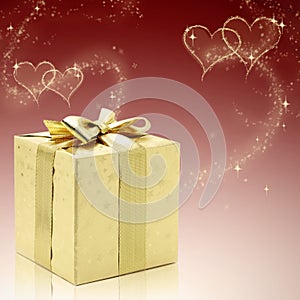 Golden Valentines present