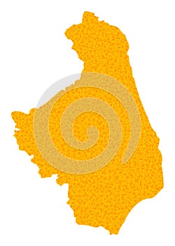 Golden Vector Map of Podlasie Province