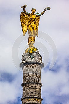 Golden Victory Angel Fountain du Palmier Paris France