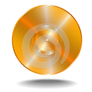 Golden vinil disk