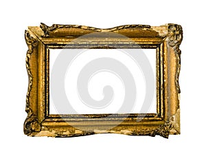 Golden vintage picture frame