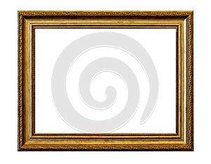 Golden vintage picture frame