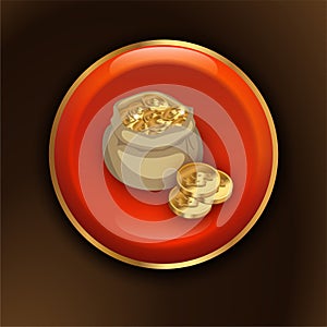 GOLDEN VIP BUTTON FOR THE GAMES