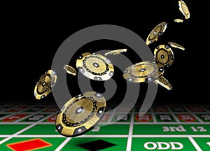 Golden vip casino chips