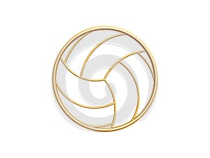 Golden volleyball symbol