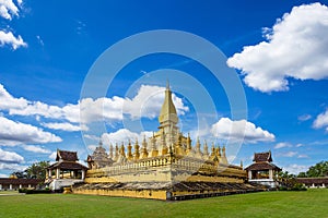 Golden Wat Thap Luang in Vientiane, Laos