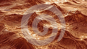 Golden Wave Abstract Background