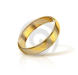 Golden wedding ring