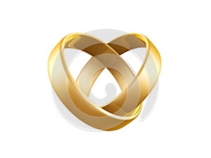 Golden wedding ring photo