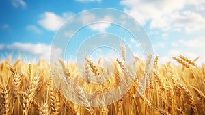 The Golden Wheat Field.AI generated image