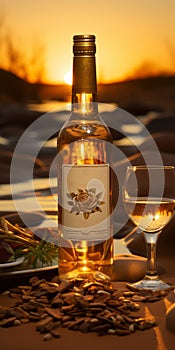 Golden Whiskey And Artistic Hefeweizen: A Captivating Blend Of Elegance And Creativity photo