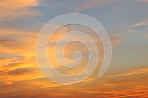 Golden Whispy Clouds