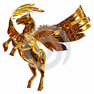Golden Winged Horse photo