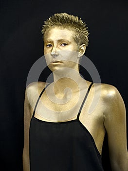 Golden woman