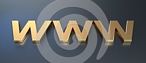 Golden WWW Symbol