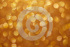 Golden yellow abstract lights background