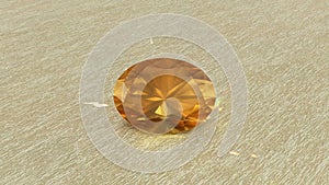 Golden Yellow Color Heliodor Beryl Oval Cut