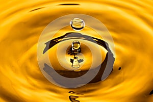 Golden Yellow Water Drop