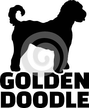 Goldendoodle silhouette real word
