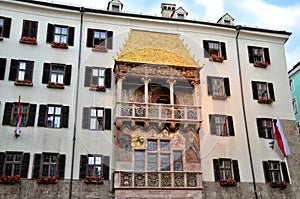 Goldenes dachl and Golden roof in Innsbruck photo