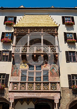 The Goldenes Dachl or Golden Roof in Innsbruck Austria