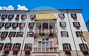 The Goldenes Dachl or Golden Roof in Innsbruck Austria