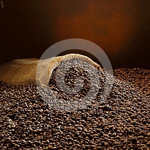 Golder coffee Bean in mood