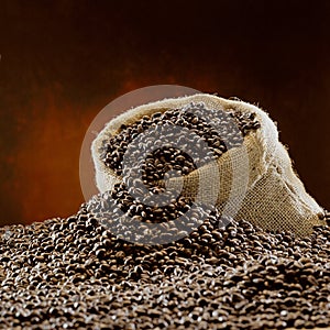 Golder coffee Bean in mood