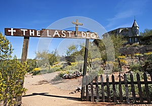 A Goldfield Ghost Town Last Dig Cemetery, Arizona