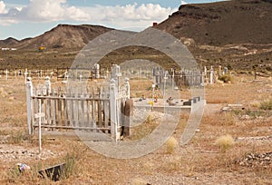 Graves in Goldfield Cemetery