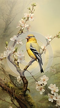 Goldfinch In Spring: A Revived Historic Art Form By Paul Dallas