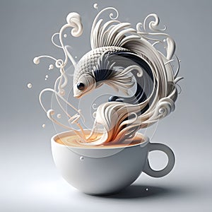 Goldfish in a Coffee Cup.