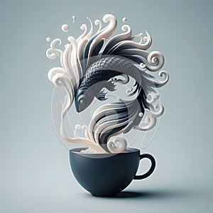 Goldfish in a Coffee Cup.