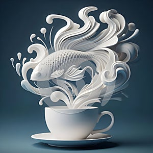 Goldfish in a Coffee Cup.