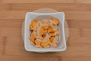 Goldfish crackers in bowl