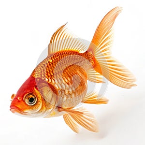 Goldfish isolated on white background