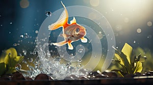 Goldfish Jumping Showcases Growth And Career Progress