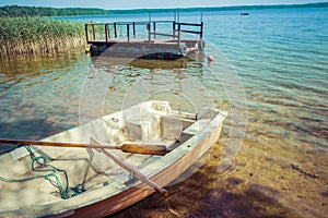 Goldopiwo lake on Masuria in Poland.