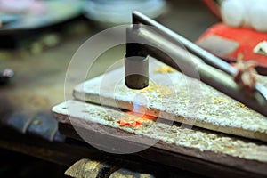 Goldsmith working