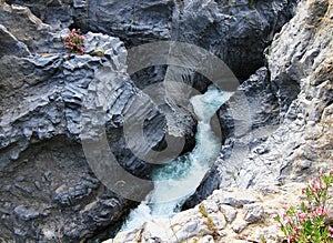 Gole dellAlcantara in Sicily, Italy