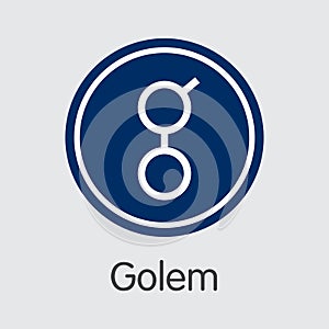 Golem - Cryptocurrency Logo.