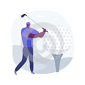 Golf abstract concept vector illustration