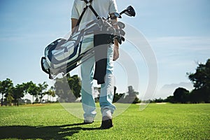 Golf bag man